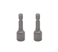 VictorsHome 1/4" Quick-Change Hex Shank 8mm Magnetic Nut Driver Bit, Power Socket Adapter Setter Drill Bits Metric, 42mm Length, 2pcs