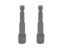 VictorsHome 1/4" Quick-Change Hex Shank 8mm Magnetic Nut Driver Bit, Power Socket Adapter Setter Drill Bits Metric, 65mm Length, 2pcs