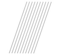 VictorsHome 2mm x 300mm 304 Stainless Steel Round Rod, Metal Solid Shaft Lathe Bar Stock for Model Car DIY Crafts 10pcs