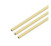 VictorsHome Brass Round Tube, 5mm OD 1mm Wall Thickness 300mm Length Metal Seamless Straight Tubing for DIY Crafts Model 3pcs