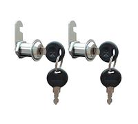 VictorsHome Cam Lock for Cabinet Drawer - 1-1/8”(30mm) Cylinder Length, Fits for 7/8” Max. Panel Thickness, Chrome Finish, Keyed Alike 2pcs