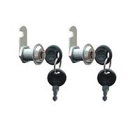 VictorsHome Cam Lock for Cabinet Drawer - 1”(25mm) Cylinder Length, Fits for 3/4” Max. Panel Thickness, Chrome Finish, Keyed Alike 2pcs