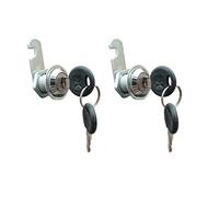 VictorsHome Cam Lock for Cabinet Drawer - 20mm Cylinder Length, Fits for 1/2” Max. Panel Thickness, Chrome Finish, Keyed Alike 2pcs