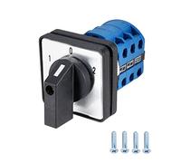 VictorsHome Changeover Selector Switch LW28-20 3 Position 12 Terminals Universal Rotary Cam Latching Switches 550V 20A
