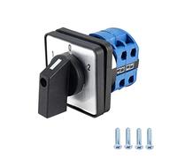 VictorsHome Changeover Selector Switch LW28-20 3 Position 8 Terminals Universal Rotary Cam Latching Switches 550V 20A