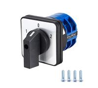 VictorsHome Changeover Selector Switch LW28-32 3 Position 8 Terminals Universal Rotary Cam Latching Switches 690V 32A