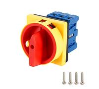 VictorsHome Changeover Selector Switch SYW30-25 2 Position 6 Terminals Universal Rotary Cam Latching Switches 660V 25A