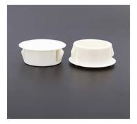 VictorsHome Hole Plugs Plastic 19mm (3/4") Fit for 18.5-19mm Diameter Locking Hole Tube, Flush Type Panel Insert End Caps Fastener Cover for Kitchen Cabinet Furniture White 25pcs