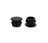 VictorsHome Hole Plugs Plastic 6mm (1/4") Fit for 5.5-6mm Diameter Locking Hole Tube, Flush Type Panel Insert End Caps Fastener Cover for Kitchen Cabinet Furniture Black 50pcs