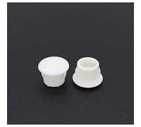 VictorsHome Hole Plugs Plastic 8mm (5/16") Fit for 7.5-8mm Diameter Locking Hole Tube Flush Type Panel Plugs Fastener Cover for Kitchen Cabinet Furniture Off White 50 Pcs