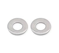 VictorsHome M3 Washers, M3 x 10mm Flat Penny Washers, A2 304 Stainless Steel Metric Plain Round Metal Repair Washer for Screws Bolts 50 Pcs
