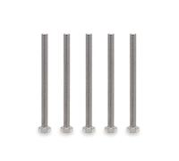 VictorsHome M8 Hex Bolts Screws, M8-1.25 x 100mm 304 Stainless Steel Fully Threaded Hex Head Bolt 5pcs
