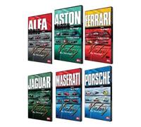 Victory By Design DVDs. Complete Set. Porsche DVD, Ferrari DVD, Maserati DVD, Aston Martin DVD, Alfa Romeo DVD, Jaguar DVD. Race-winning cars driven hard. Unique footage, rare cars, hidden in private collections. "Car Porn" The New York Times