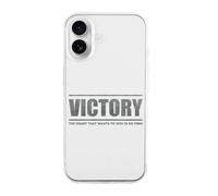 Victory Heart Want to Win Phone Case Compatible with iPhone 16 Plus Pro Max Shockproof TPU Protective Cover