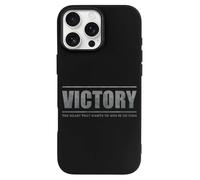 Victory Heart Want to Win Phone Case Compatible with iPhone 16 Plus Pro Max Shockproof TPU Protective Cover