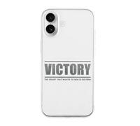 Victory Heart Want to Win Phone Case Compatible with iPhone 16 Plus Pro Max Shockproof TPU Protective Cover