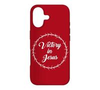 Victory in Jesus - Passover Easter Crown Thorns Praise Red Case for iPhone 17