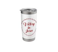 Victory in Jesus - Passover Easter Crown Thorns Praise Stainless Steel Insulated Tumbler