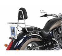 Victory Kingpin (2003-16) Sissybar with Rear Rack - Chrome BY HEPCO AND BECKER