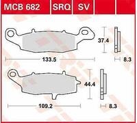 Trw Mcb683 Brake Pads Silver