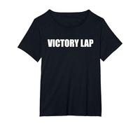 Victory Lap T-Shirt, Women's Plus, Black, 4X