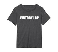Victory Lap T-Shirt, Women's Plus, Dark Heather Grey, 4X