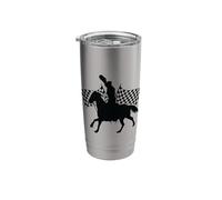 Victory Lap with a Cheering Cowboy Stainless Steel Insulated Tumbler