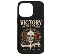 Victory Over Death 1 Corinthians 15:55 Dark Christian Gothic Case for iPhone 13 Pro