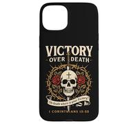 Victory Over Death 1 Corinthians 15:55 Dark Christian Gothic Case for iPhone 15 Plus