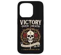 Victory Over Death 1 Corinthians 15:55 Dark Christian Gothic Case for iPhone 15 Pro