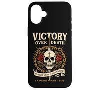 Victory Over Death 1 Corinthians 15:55 Dark Christian Gothic Case for iPhone 16 Plus