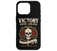 Victory Over Death 1 Corinthians 15:55 Dark Christian Gothic Case for iPhone 16 Pro