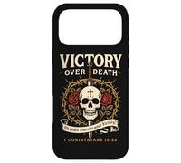 Victory Over Death 1 Corinthians 15:55 Dark Christian Gothic Case for iPhone 17 Pro Max