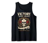 Victory Over Death 1 Corinthians 15:55 Dark Christian Gothic Tank Top
