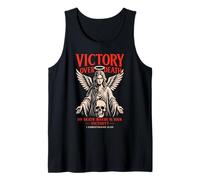 Victory Over Death Christian Bible Verse Angel 1 Cor 15:55 Tank Top