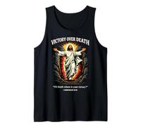 Victory Over Death Jesus Resurrection 1 Corinthians 15:55 Tank Top