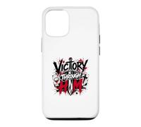 Victory Through Him Christian Warrior Cross Case for iPhone 12/12 Pro