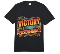 Victory Through Perseverance Drive Mindset Success - Comfort Colors Adult Heavyweight T-Shirt