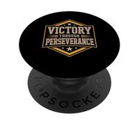 Victory Through Perseverance Drive Mindset Success - PopSockets Adhesive PopGrip