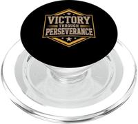 Victory Through Perseverance Drive Mindset Success - PopSockets PopGrip for MagSafe