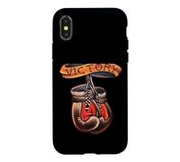VICTORY Vintage Boxing Gloves Old School Tattoo Art Case for iPhone X/XS