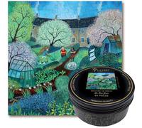 Victory Wooden Puzzles - 'Shooting the Breeze' Miniature Jigsaw Puzzle for Adults - 84 Pieces. Premium Linden Wood Garden Jigsaw Puzzle in Metal Storage Tin with Special 'Whimsical' Shaped Pieces.