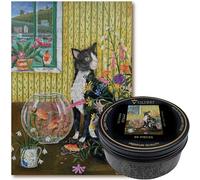 Victory Wooden Puzzles - 'The Fisherman' Miniature Cat Jigsaw Puzzle for Adults - 88 Pieces. Premium Linden Wood Jigsaw Puzzle in Metal Storage Tin with Special 'Whimsical' Shaped Pieces.