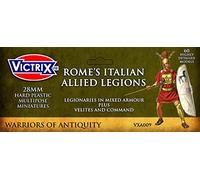 Victrix VXA009 - Rome's Italian Allied Legions. Legionaries In Mixed Armour Plus Velites and Command - 60 Figure Box Set - 28mm Plastic Miniatures - Roman Italian