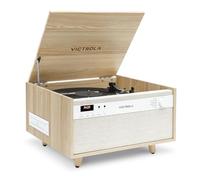 Victrola Century 6 in 1 Vinyl Record Player & Music Center, 3 Speed Turntable, CD Player & Cassette, VinylSTREAM, Bluetooth & 3.5mm Auxiliary Player