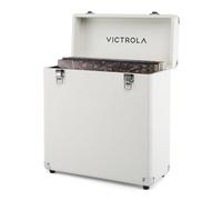 Victrola Collector II (2026 Model) - Vinyl Record Storage Case - Hold 30+ Vinyl Turntable Records, Heavy-Duty Hardware, Soft Interior Lining, Portable with Carry Handle (White)