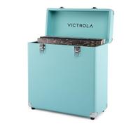 Victrola Collector II (2026 Model) - Vinyl Record Storage Case - Hold 30+ Vinyl Turntable Records, Heavy-Duty Hardware, Soft Interior Lining, Portable with Carry Handle (Turquoise)
