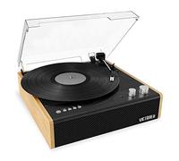 Victrola Eastwood 3-Speed Bluetooth Turntable with Built-in Speakers and Dust Cover | Upgraded Turntable Audio Sound | Black (VTA-72)