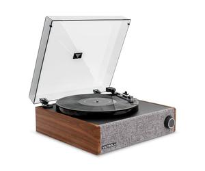 Victrola Eastwood LP - Bluetooth Record Player - 3-Speed Turntable, Audio Technica AT-3600L MM Cartridge, Vinyl Stream Bluetooth Output, Anti-Skip Floating Speaker System, RCA & 3.5mm Output (Walnut)