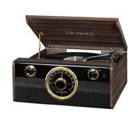 Victrola Empire Junior 4-in-1 Turntable Music Center, Mahogany